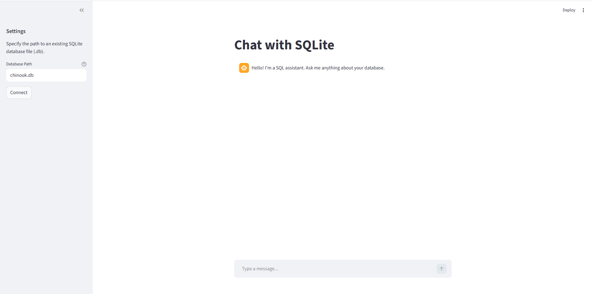 AskYourDB screenshot